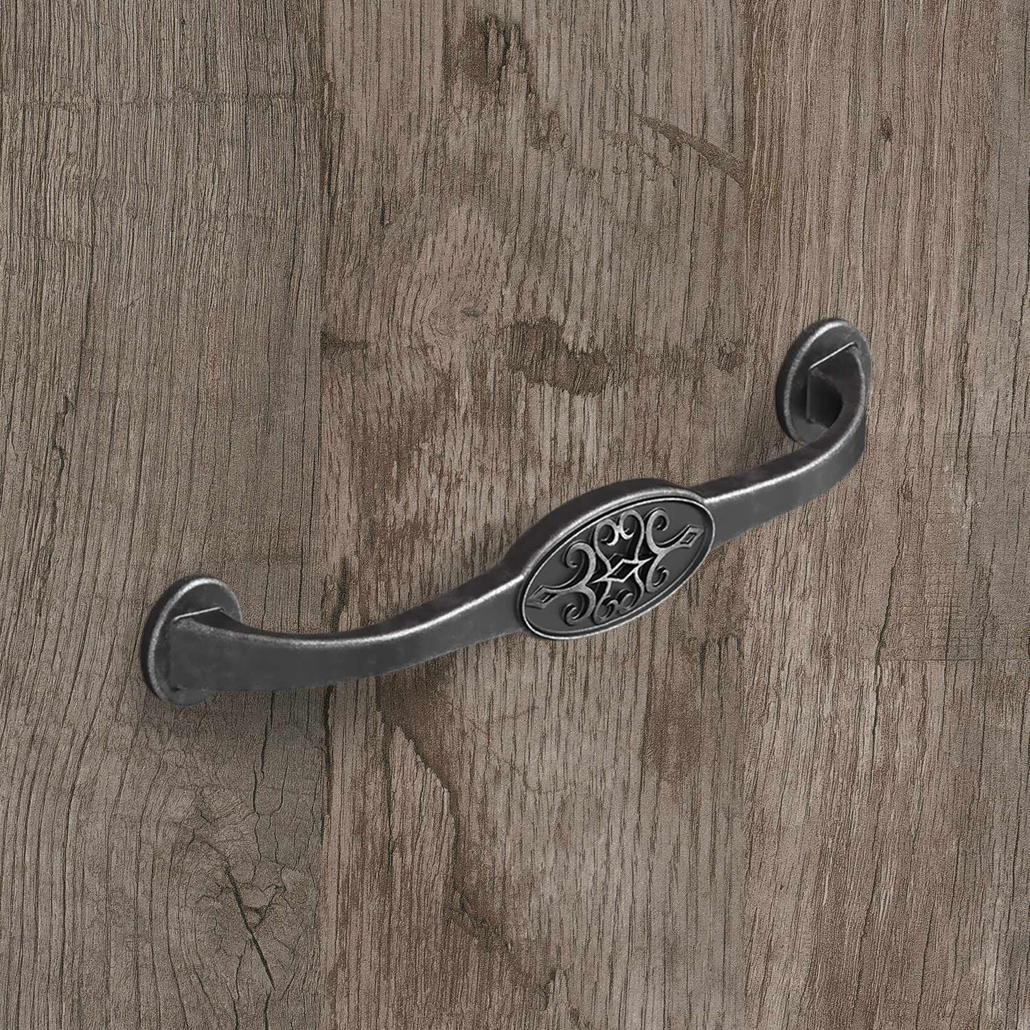 HETTICH Griff Siradia, •–• 128, L 149 mm, B 23 mm, H 29 mm, Zinn Optik antik, 9208026 HETTICH Griff Siradia, •–• 128, L 149 mm, B 23 mm, H 29 mm, Zinn Optik antik, 9208026