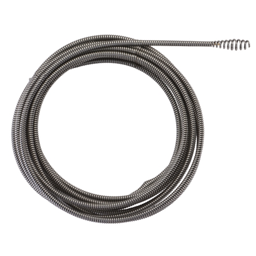 MILWAUKEE 6 mm x 7,6 m mit Keulenkopf Spirale für Akku-Rohrreiniger M12BDC