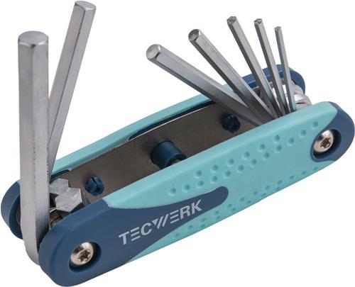 TECWERK Schraubendrehersatz 7-tlg.Handklapphalter SW 2-8mm S2-Stahl TECWERK