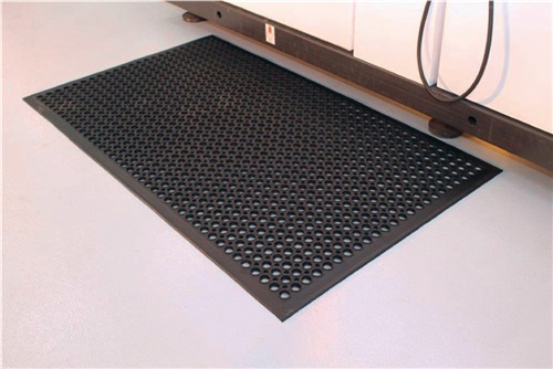 COBA Arbeitsplatzbodenbelag Fertigmatte L1500xB900xS10mm schwarz Gum.COBA