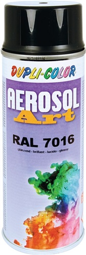 DUPLI-COLOR Buntlackspray AEROSOL Art grau glänzend RAL 7016 400ml Spraydose