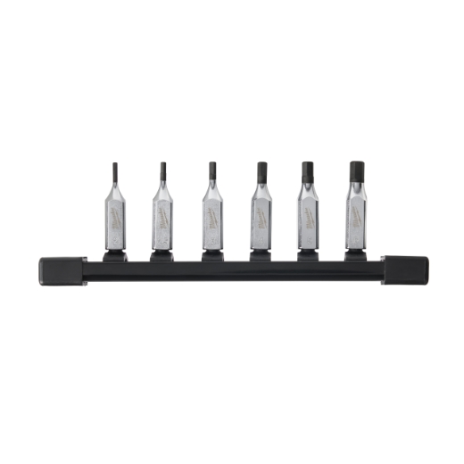 MILWAUKEE 6-teilig Innensechskant Bit-Steckschlüsseleinsatz metrisch 1/4" Set
