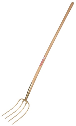 FREUND VICTORIA Dunggabel Erntekönig Zinken-L.310mm 4 Zinken norddeutsch geschmiedet,m.Stiel