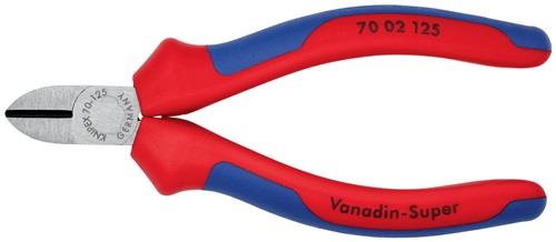 KNIPEX Seitenschneider L.125mm Kopf pol.Mehrkomp.-Hüllen max.1,5mm KNIPEX