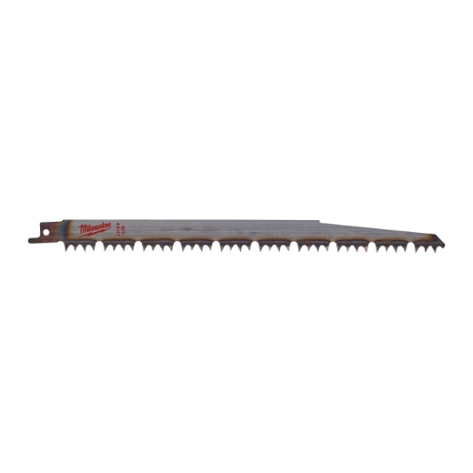 MILWAUKEE 240 x 5,5/6 mm (T4/5 TPI), unlackiert Säbelsägeblatt Holz - ideal für schnelle Baumschnitte