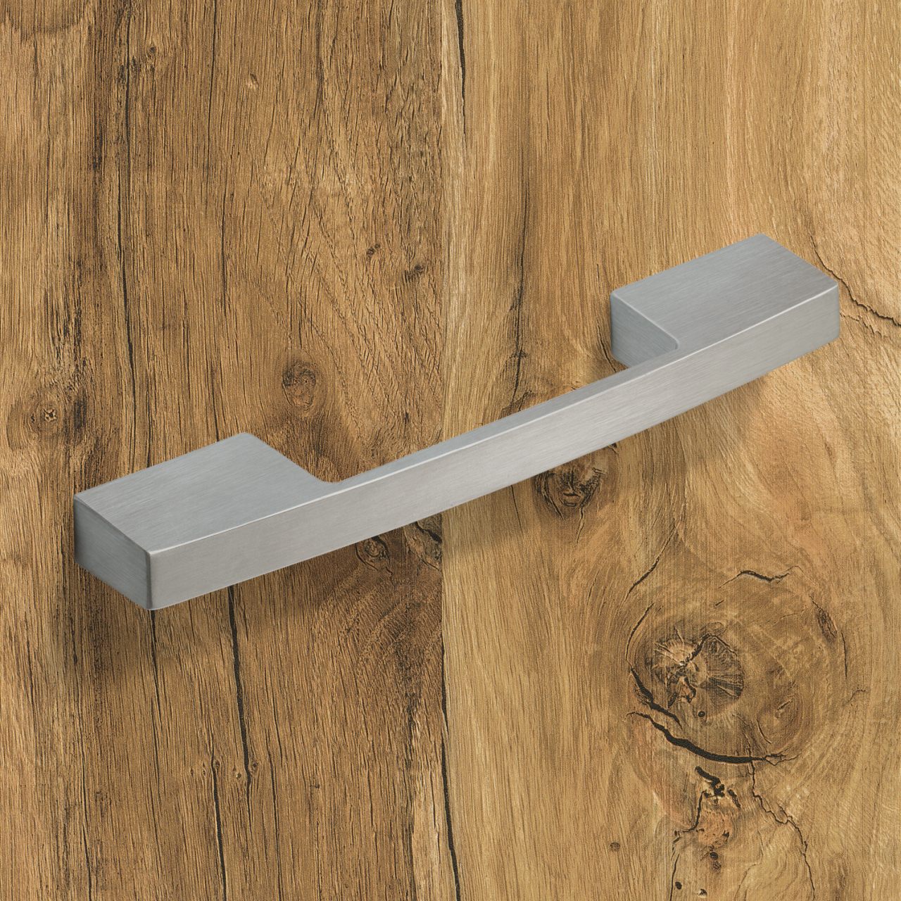 HETTICH Griff Evisa, •–• 128, L 168 mm, B 11 mm, H 24 mm, Edelstahl Optik gebürstet, 9113502 HETTICH Griff Evisa, •–• 128, L 168 mm, B 11 mm, H 24 mm, Edelstahl Optik gebürstet, 9113502