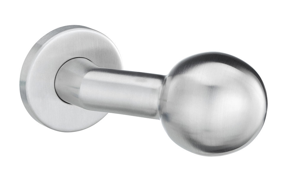 EDI Knopf auf runder Rosette 1052/4020, Edelstahl