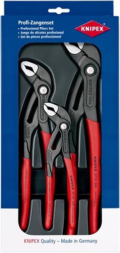 KNIPEX Zangensatz Cobra®-Paket Inh.3tlg.grau atram.Kunststofftiefziehteil KNIPEX