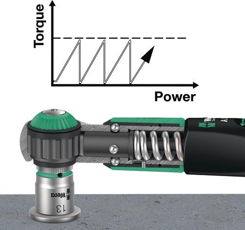 WERA Drehmomentschlüssel Safe-Torque A 2 Drehmomentschlüssel 1/4 Zoll 2-12 Nm WERA