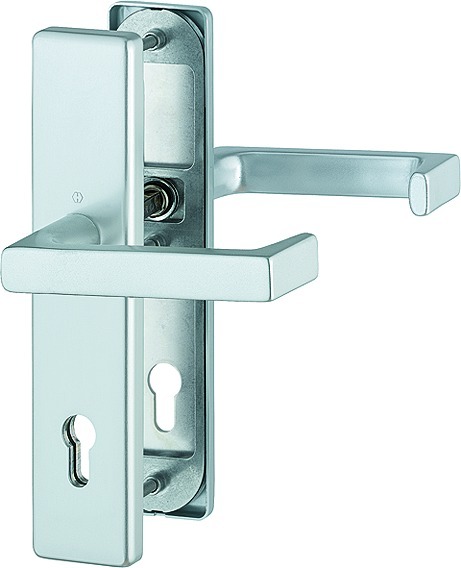 HOPPE® FH AP Schutz-Drückergarnitur mit Langschild Detroit FS-1644F/2221/2210, Aluminium, 3961982