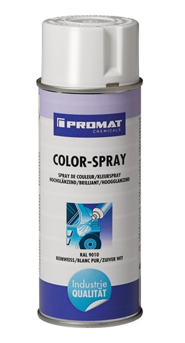 PROMAT Colorspray reinweiß hochglänzend RAL 9010 400 ml Spraydose PROMAT CHEMICALS