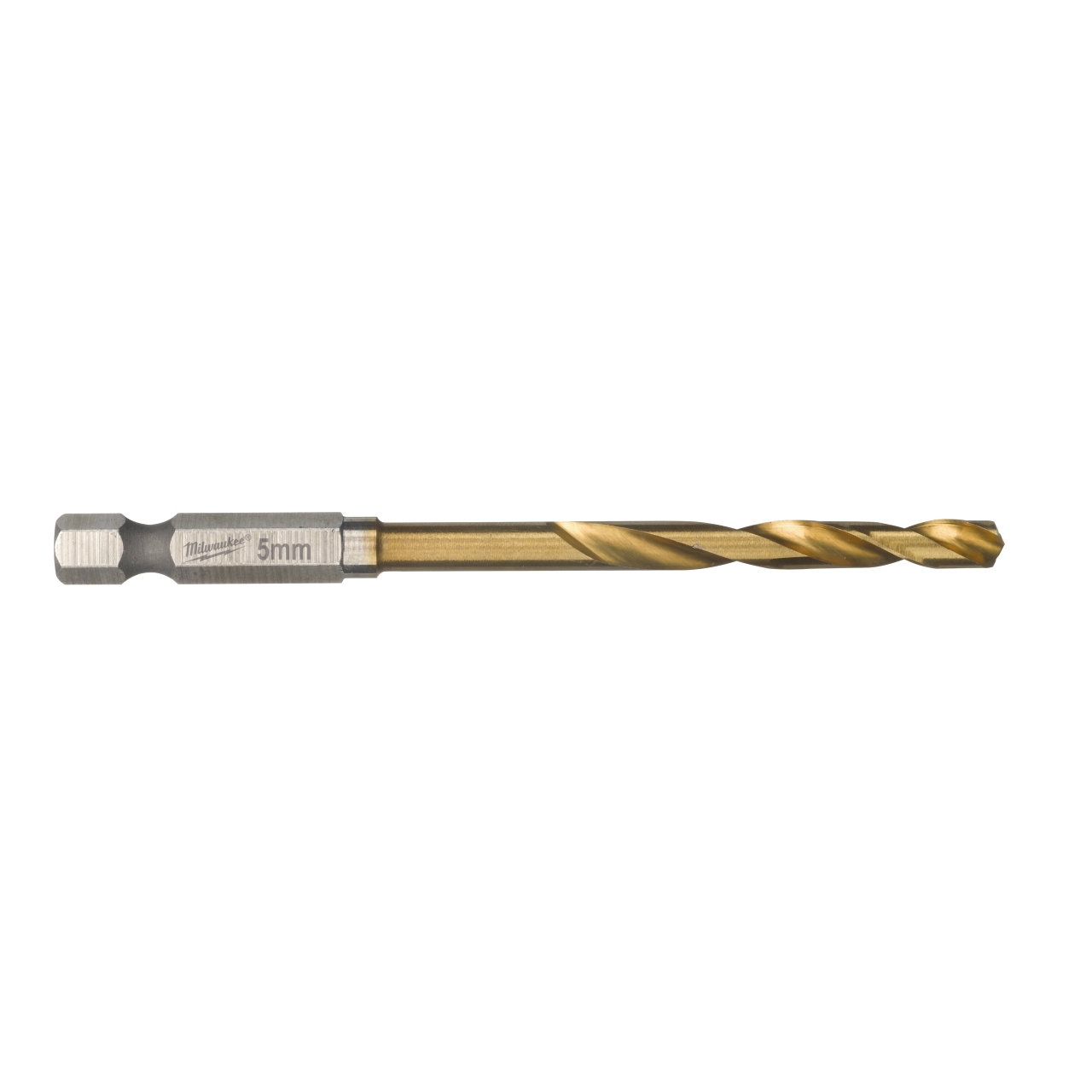 MILWAUKEE 5,0 x 93 mm SHOCKWAVE Metallbohrer HSS-G RED HEX Titan 1/4"