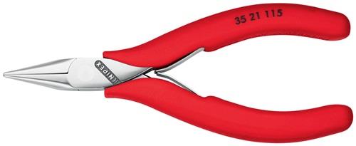 KNIPEX Elektronik-Greifzange Gesamt-L.115mm flachbreite Backen Form 2 Ku.-Überzug