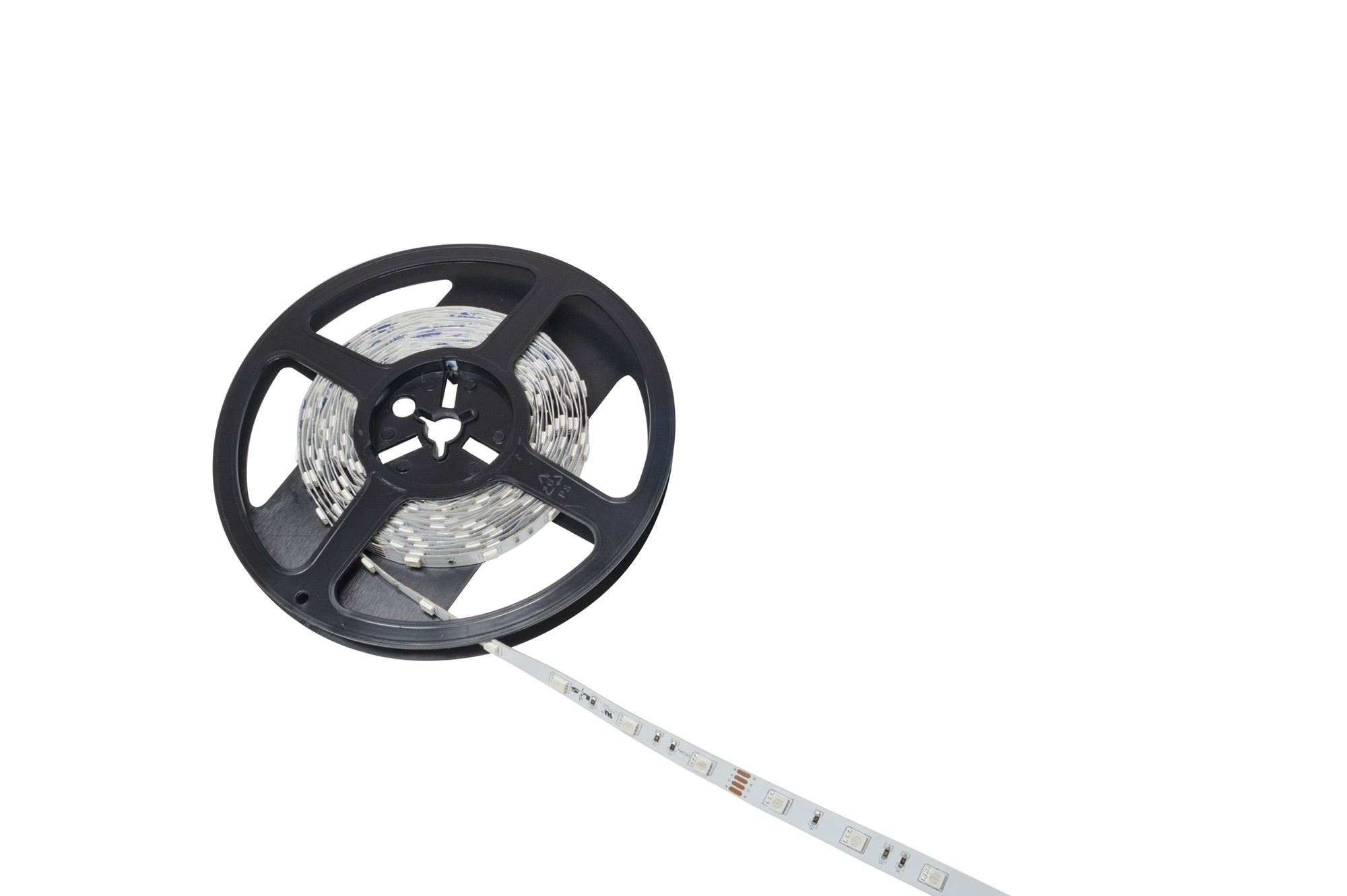 L&S LED-Band 36LEDs/m (5050), RGB, 6/165mm, 24VDC, 7,2W/m, 10mmx5m, IP20, Tudo 2,0m-4pol.- Zul.