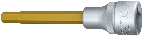 HAZET Steckschlüsseleinsatz 986L-7 1/2 Zoll Innen-6-kant SW 7mm L.100mm HAZET HAZET Steckschlüsseleinsatz 986L-7 1/2 Zoll Innen-6-kant SW 7mm L.100mm HAZET