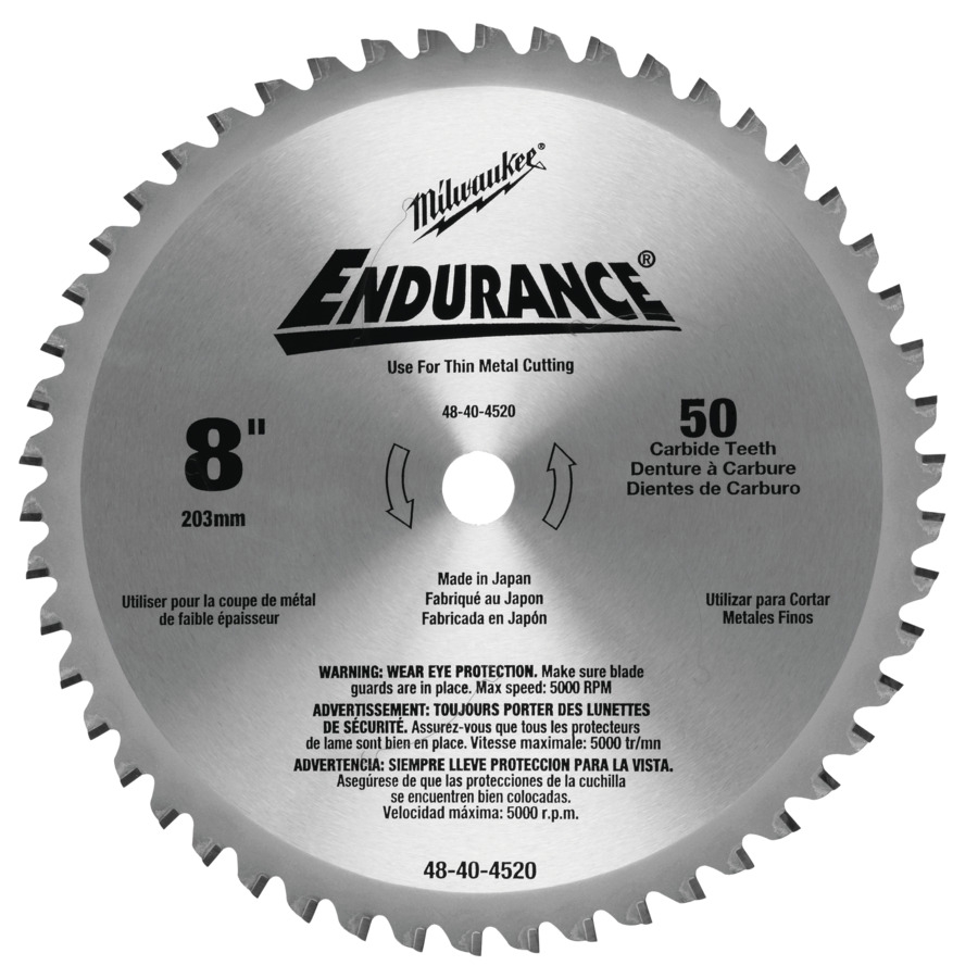 MILWAUKEE 203/15,87 mm Z50 Kreissägeblatt für Metall-Handkreissägen