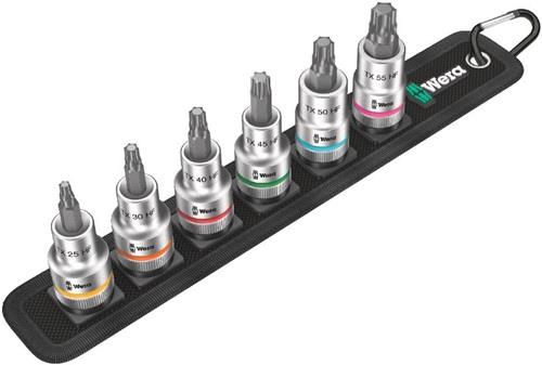 WERA Steckschlüsselsatz Belt C 3 TORX® HF Zyklop 6-tlg.1/2 Zoll T25-T55 WERA