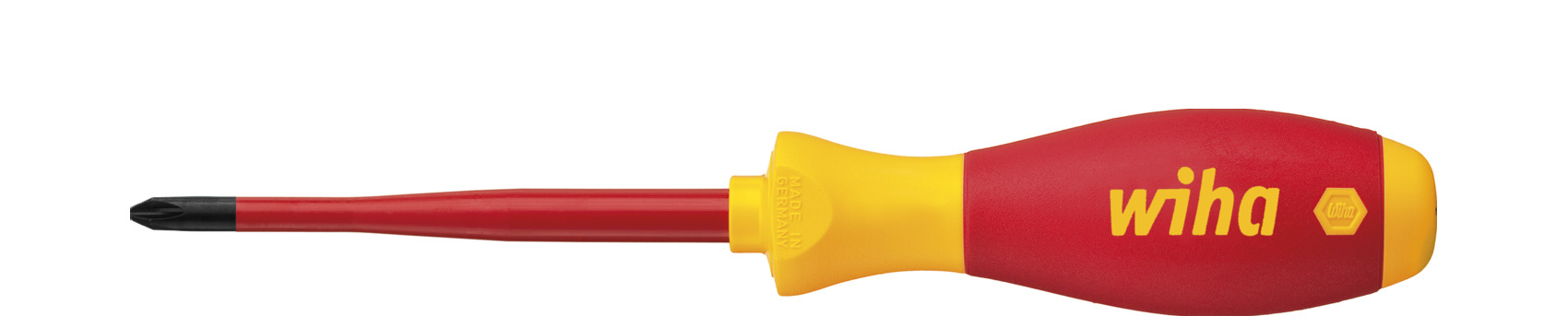 Wiha Schraubendreher SoftFinish® electric slimFix Phillips PH1 x 80 mm (35393)