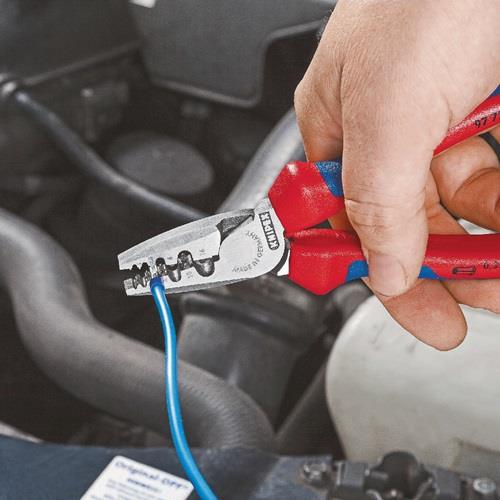 KNIPEX Aderendhülsenzange L.180mm 0,25-16,0 (AWG 23-5) mm² pol.Ku.-Überzug KNIPEX KNIPEX Aderendhülsenzange L.180mm 0,25-16,0 (AWG 23-5) mm² pol.Ku.-Überzug KNIPEX