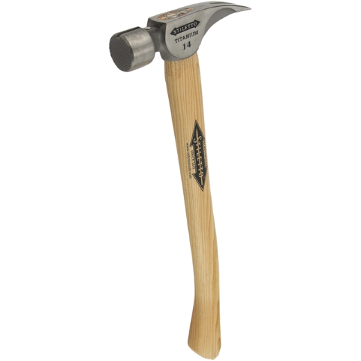 MILWAUKEE Ti14MC-H18, 457 mm lang, gerippt Titanhammer m. Hickorystiel Stiletto