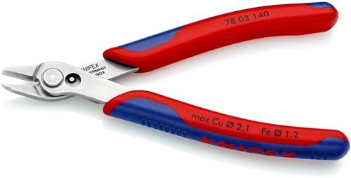 KNIPEX Elektronikseitenschneider Super-Knips® INOX L.140mm Facette nein pol.