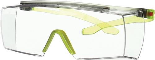 3M Schutzbrille SecureFit 3700 EN 166-1FT Bügel grau/lindgrün,Scheibe klar PC 3M