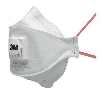 3M Atemschutzmaske 9332+ FFP3/V NRD m.Ausatemventil 120 St./KT 3M