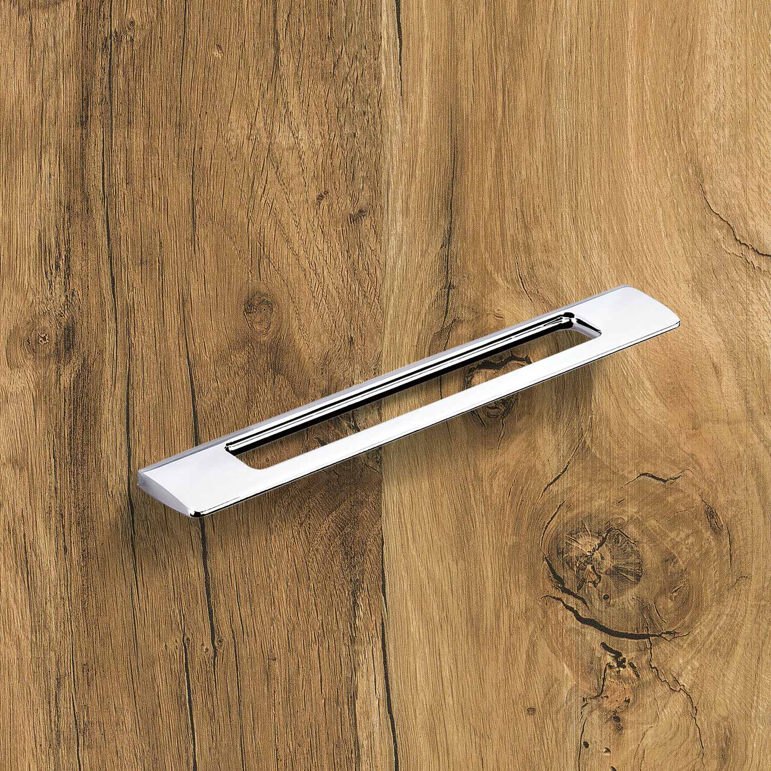HETTICH Griff Nubia, •–• 192, L 245 mm, B 8 mm, H 35 mm, Verchromt glanz, 9106166 HETTICH Griff Nubia, •–• 192, L 245 mm, B 8 mm, H 35 mm, Verchromt glanz, 9106166