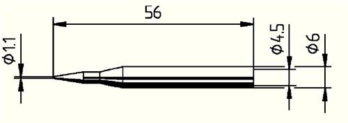 ERSA Lötspitze Serie 162 bleistiftspitz B.1,1mm 0162 BD/SB ERSA