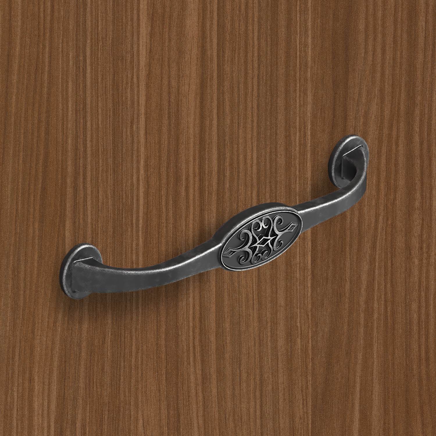 HETTICH Griff Siradia, •–• 128, L 149 mm, B 23 mm, H 29 mm, Zinn Optik antik, 9208026 HETTICH Griff Siradia, •–• 128, L 149 mm, B 23 mm, H 29 mm, Zinn Optik antik, 9208026