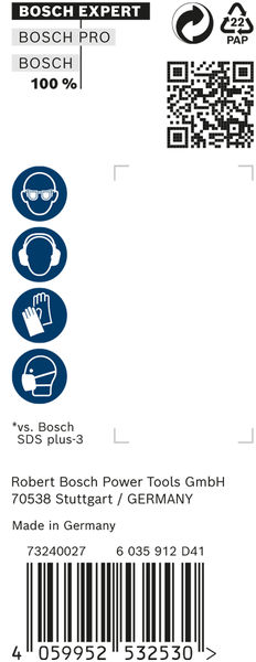 BOSCH EXPERT SDS plus-7X Hammerbohrer, 6 x 50 x 115 mm, 30-tlg.. Für Bohrhämmer
