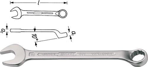 HAZET Ringmaulschlüssel 603 SW 30mm L.340mm Form B Spezialstahl HAZET