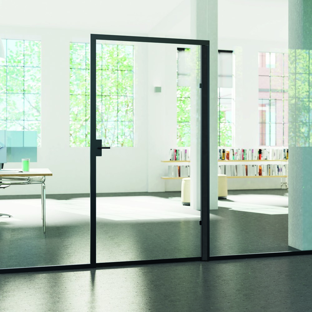 PLANET Montageprofil für Fingerschutz FSR RG1, Aluminium  schwarz