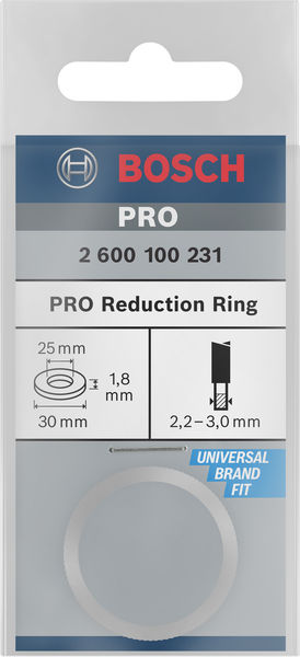 BOSCH Reduzierring für Kreissägeblätter, 30 x 25 x 1,8 mm