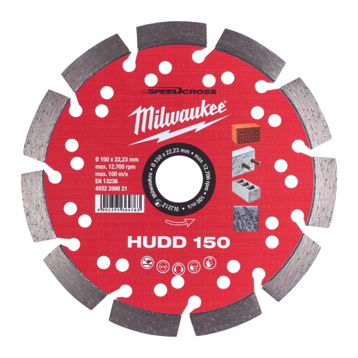 MILWAUKEE für harte Materialien Speedcross Diamanttrennscheibe HUDD 150 mm