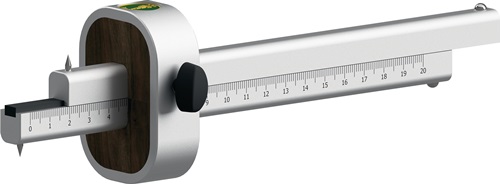 ULMIA Streichmaß Alu-Line 0029A 185mm L.220mm Alu.ULMIA