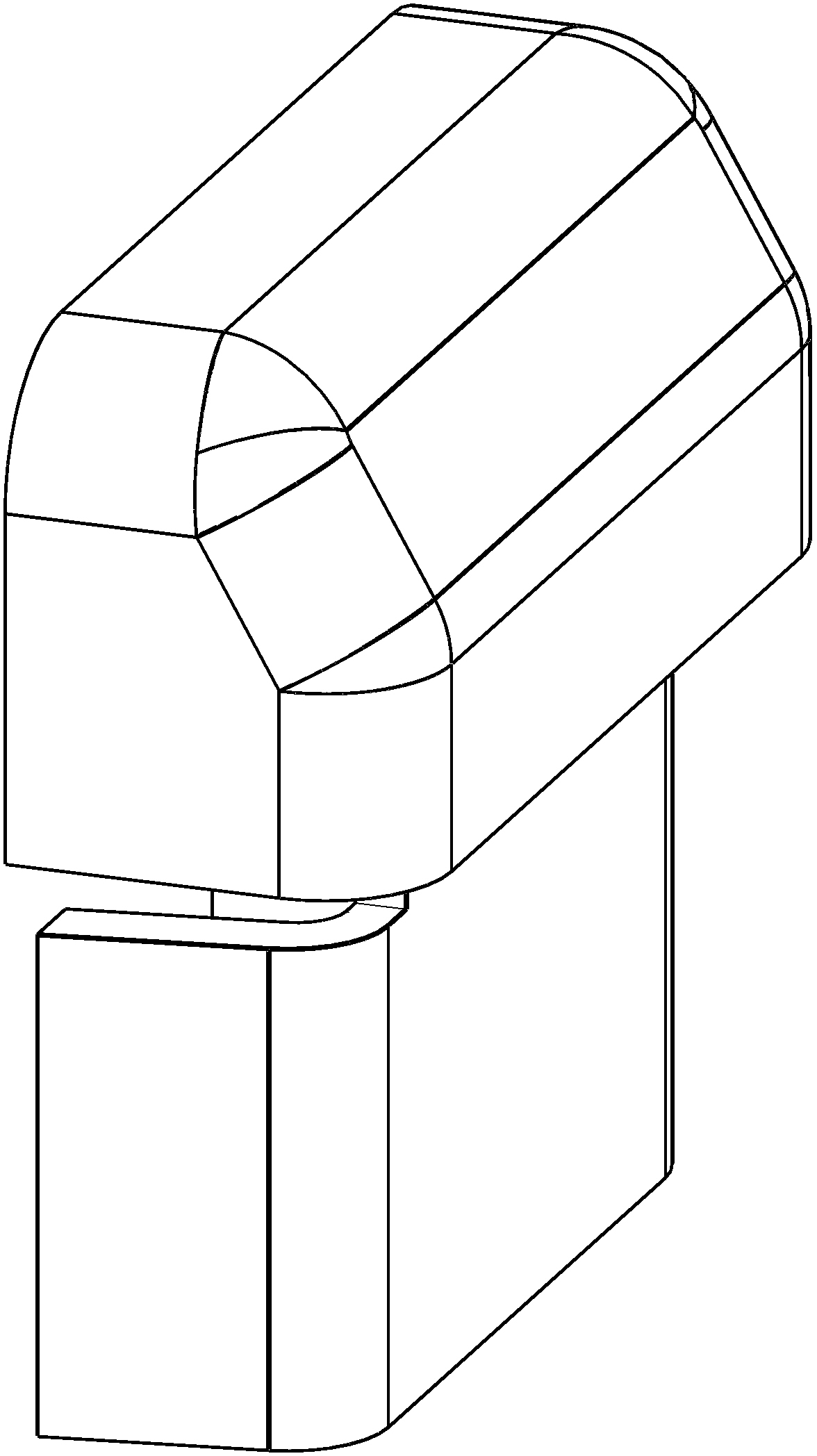 WINKHAUS Automatik Mehrfachverriegelung T-LF ENDKAPPE U2413-10 SW,