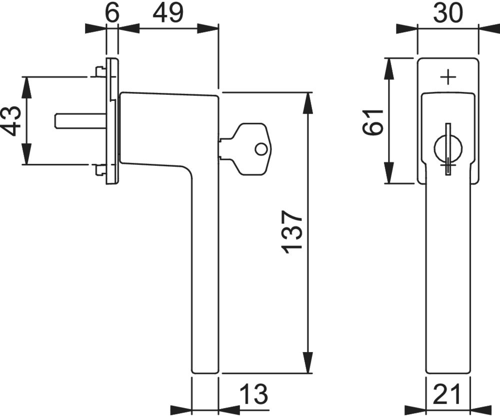 HOPPE® Fenstergriff absperrbar Austin 0769S/U959 100NM, mit Schrauben, Aluminium, 11852860 HOPPE® Fenstergriff absperrbar Austin 0769S/U959 100NM, mit Schrauben, Aluminium, 11852860
