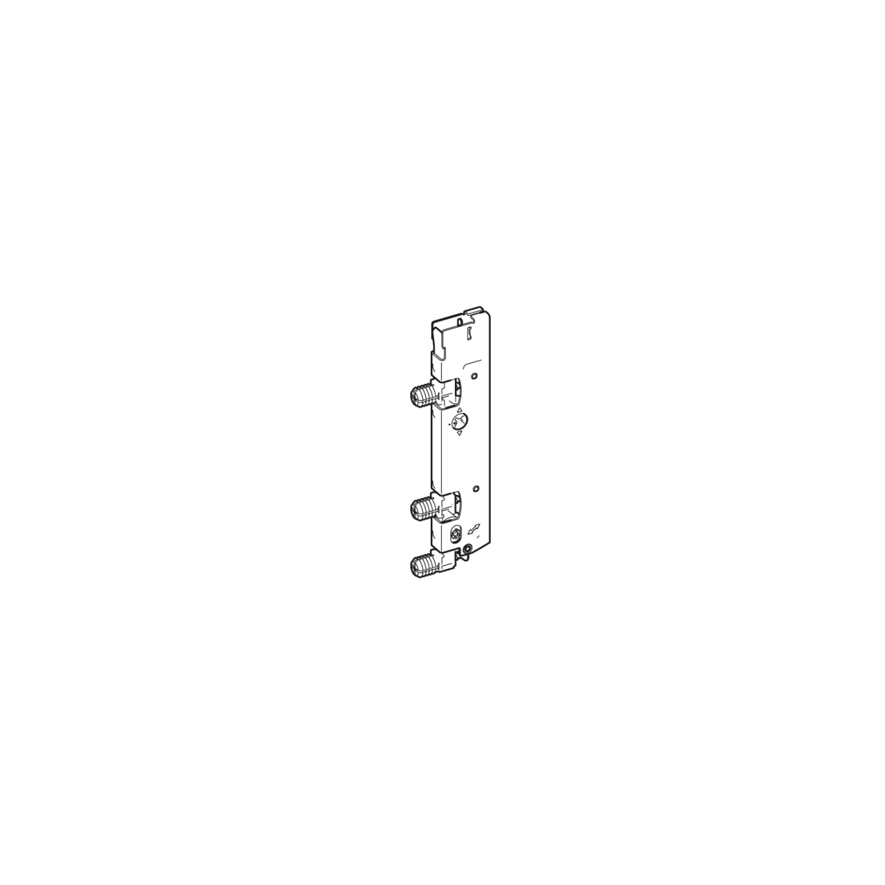 HETTICH AvanTech YOU Frontbefestigung für Inlayzarge, Höhe 187 mm, zum Einschlagen, 9257258