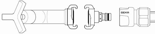 KARASTO Übergangsstück GEKA plus MS verchr.Klaue u.Stecker GEKA KARASTO Übergangsstück GEKA plus MS verchr.Klaue u.Stecker GEKA