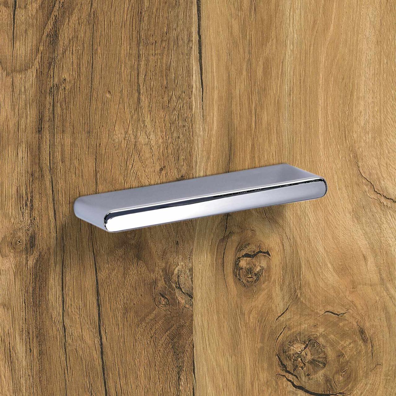 HETTICH Griff Fermo, •–• 32 / 64 mm, L 74 mm, B 7 mm, H 27 mm, Verchromt glanz, 115020 HETTICH Griff Fermo, •–• 32 / 64 mm, L 74 mm, B 7 mm, H 27 mm, Verchromt glanz, 115020