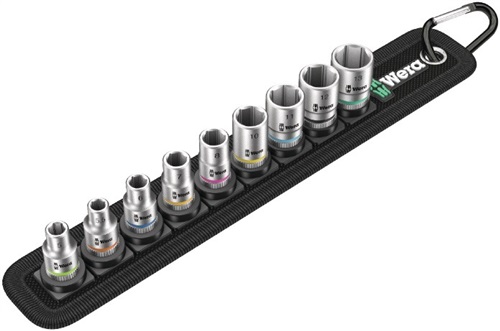 WERA Steckschlüsselsatz Belt 4 9-tlg.1/4 Zoll 5-13mm f.a6-KT.-Schr.WERA WERA Steckschlüsselsatz Belt 4 9-tlg.1/4 Zoll 5-13mm f.a6-KT.-Schr.WERA