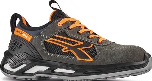 U.POWER Sicherheitsschuh Ryder Gr.43 grau/orange S1PS FO SR ESD EN ISO 20345:2022
