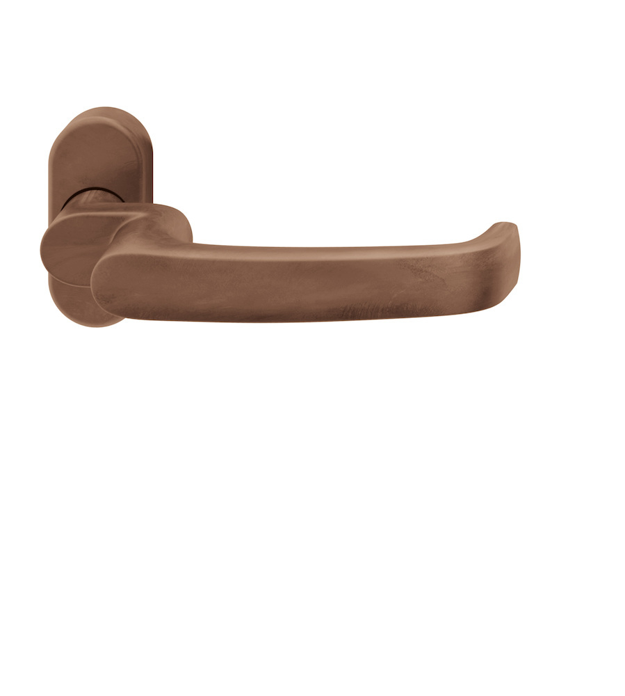 FSB Drücker-Halbgarnitur ohne Schlüsselrosette 06 1045, oval, VK 8 mm, Bronze