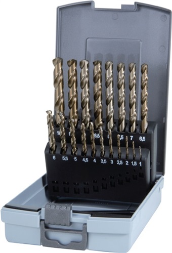 RUKO Spiralbohrersatz DIN 338 Typ VA D.1-10x0,5mm HSS-Co5 Gold RUKO Spiralbohrersatz DIN 338 Typ VA D.1-10x0,5mm HSS-Co5 Gold