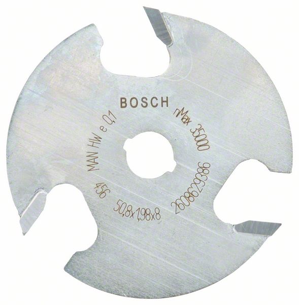 BOSCH Scheibennutfräser, 8 mm, D1 50,8 mm, L 2 mm, G 8 mm