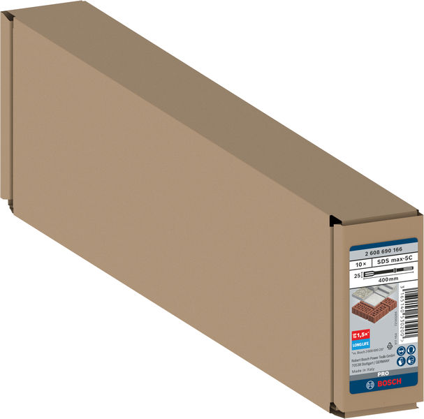 BOSCH Flachmeißel RTec Sharp, mit SDS max-Aufnahme, 400 mm, 10er-Pack