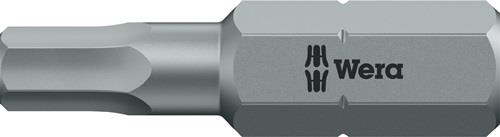 WERA Bit 840/1 Z 1/4 Zoll 2,0mm L.25mm zähhart,HEX-Plus WERA
