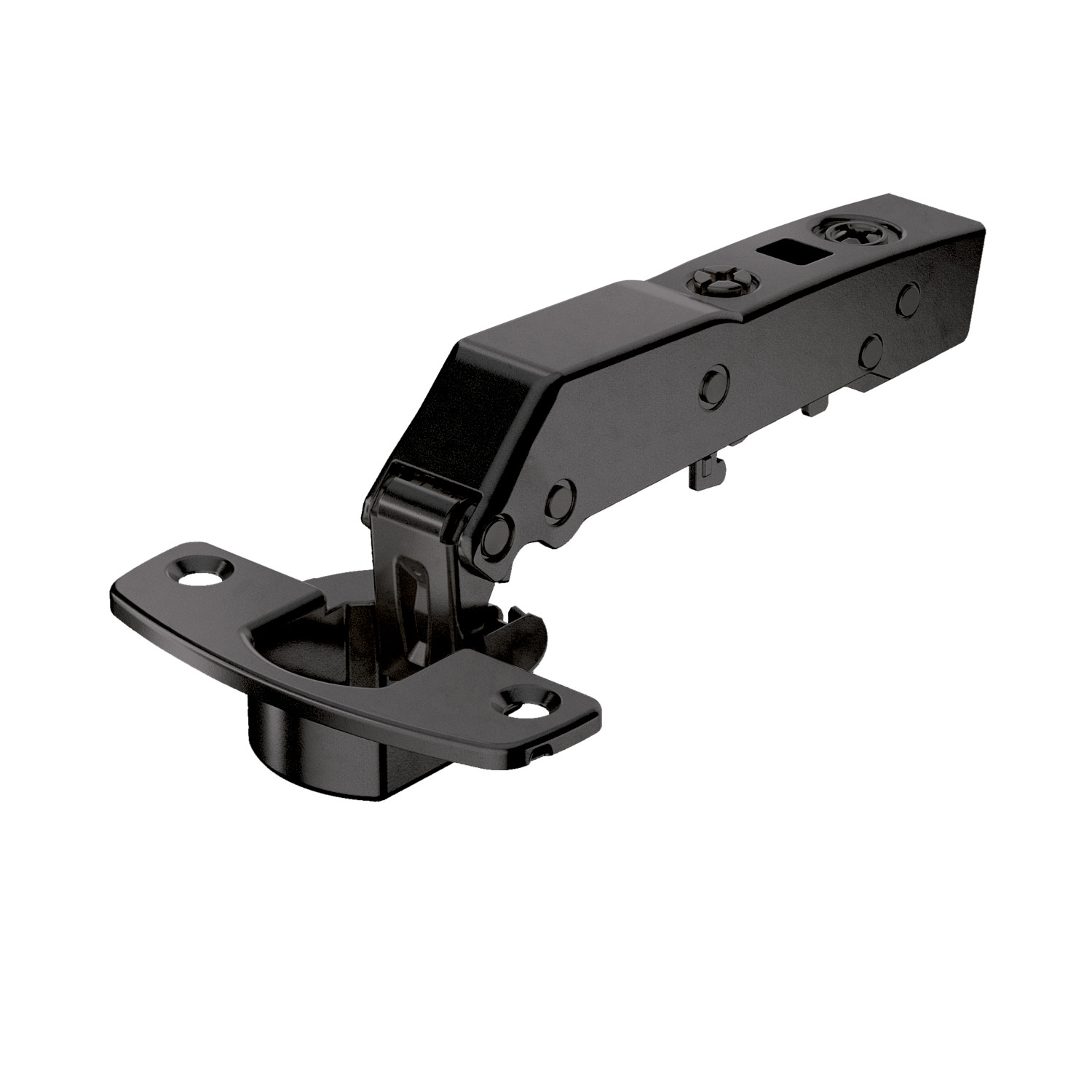 HETTICH Sensys Winkelscharnier W45 ohne Schließautomatik (Sensys 8669 W45), obsidianschwarz, 9091750