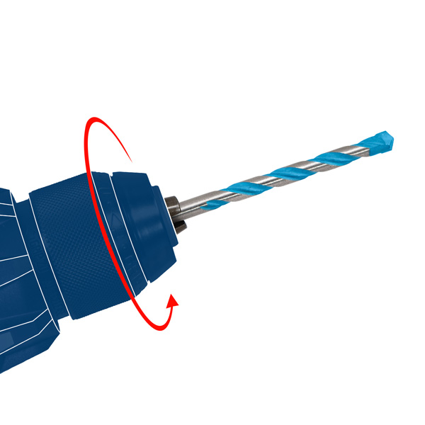 BOSCH 3-tlg. CYL-1 Steinbohrer-Set, 5/6/8 mm. Für Bohrmaschinen/Schrauber